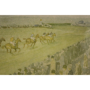 Historic Becher's Brook The First Time Around in The Grand National of 1933 at Aintree