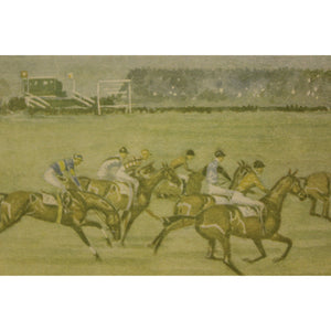 Historic Becher's Brook The First Time Around in The Grand National of 1933 at Aintree