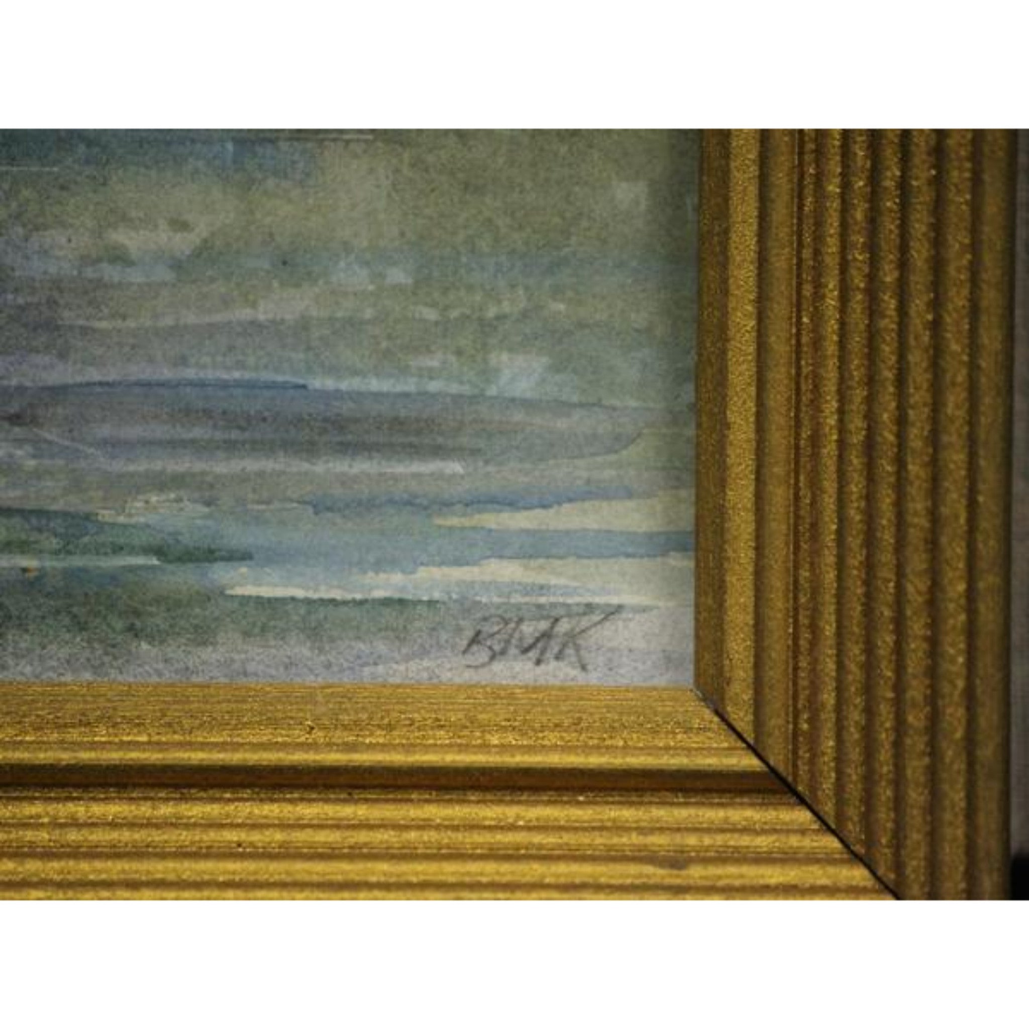 "Fishermen On Great Sacandaga Lake" Watercolor by B.M. Kremitske