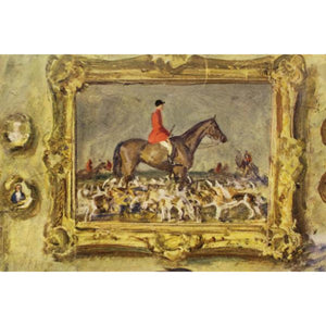 "Black Knight" 1957 F&R by Sir Alfred Munnings (SOLD)