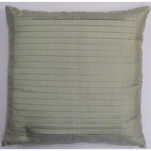 Jim Thompson Sage Green Silk Pleated Pillow