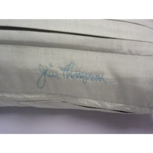 Jim Thompson Sage Green Silk Pleated Pillow