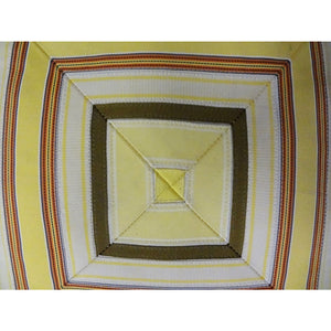 Yellow & Orange 'Cube' Stripe Pillow