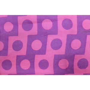 Vera Silk Scarf w/ Pink & Violet Geo Print