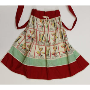 Cherry & Mint Green Cocktail Recipes Apron
