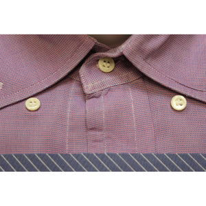 Men's Plum Chambray Button Down Shirt Sz: M