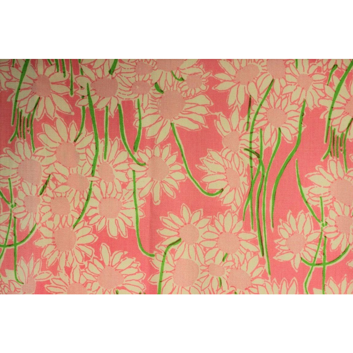 Set of 4 Lilly Pulitzer Pink & Lime Floral Print Curtain Panels