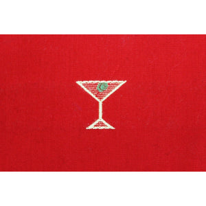 Cherry Red Martini Glass Fabric
