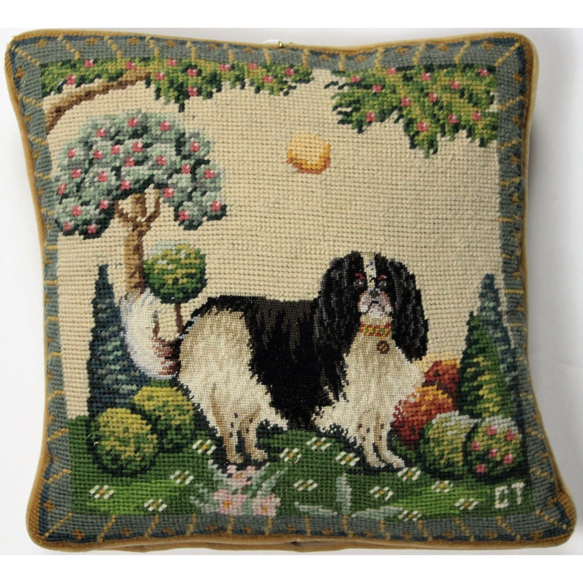 Needlepoint Cocker Spaniel by CT Needlepoint Pillow