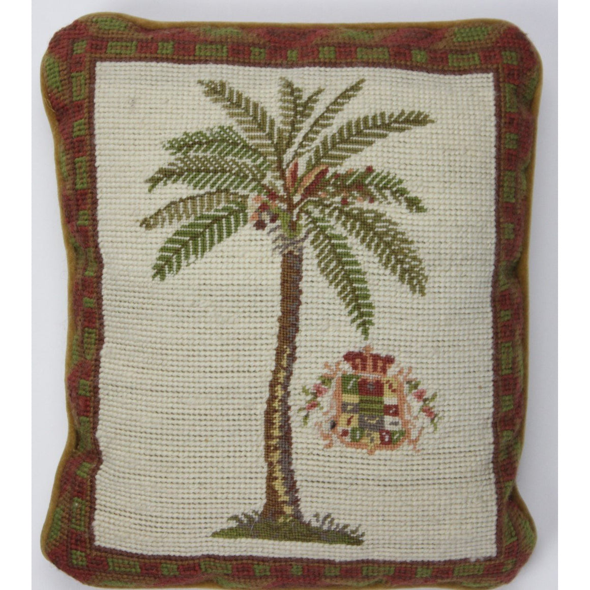 Needlepoint 'Palm Tree' Pillow