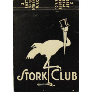 Stork Club Private Rooms Matchbook