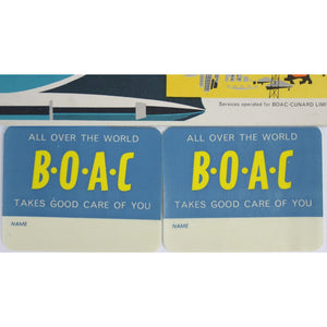 BOAC Cunard Passenger Ticket & Baggage Check