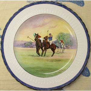 Set of 18 Minton English China 'Polo' Dinner Plates