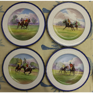 Set of 18 Minton English China 'Polo' Dinner Plates