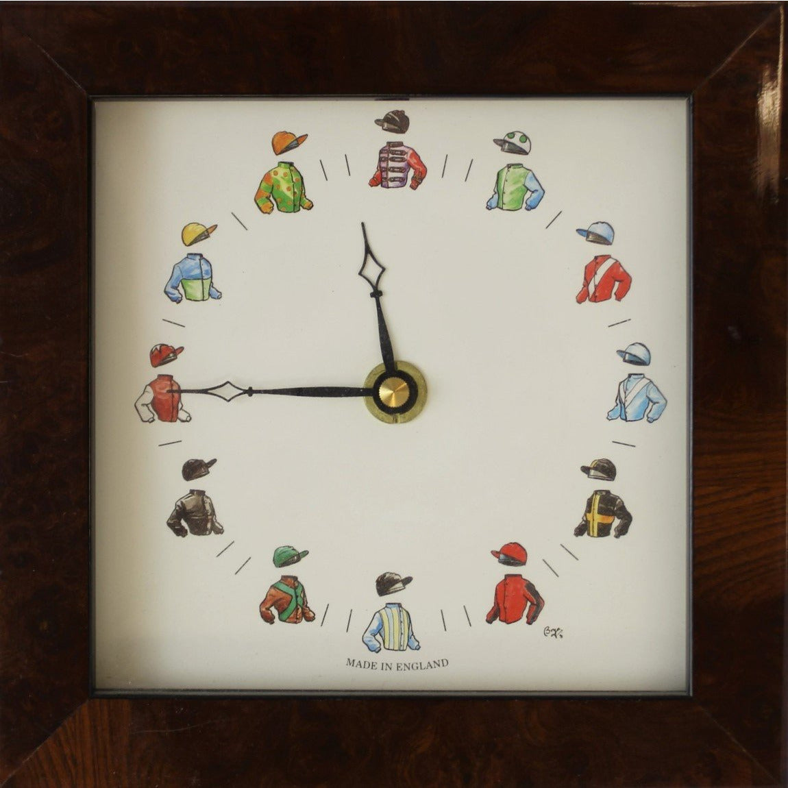 12 Jockeys Quartz Clock