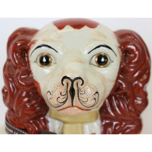 Pair of Porcelain Staffordshire Spotted Spaniels
