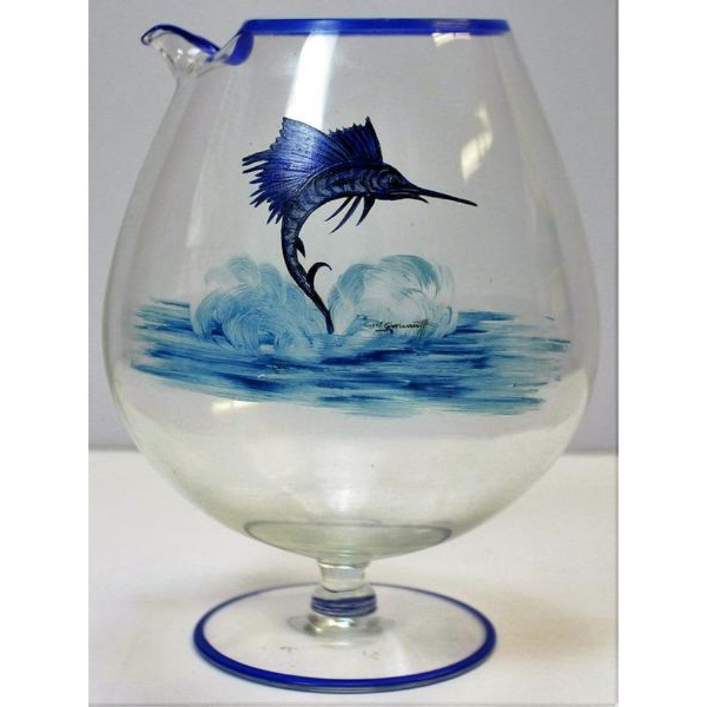 "Abercrombie & Fitch Sailfish 'Balloon' Martini Mixer" Hand-Painted By Cyril Gorainoff