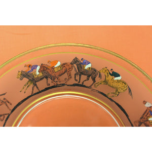 Set of 12 Jockey on Race Horse Dinner Plates