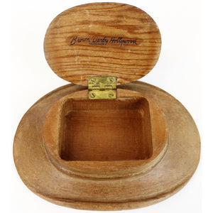 Brown Derby Hollywood Wood Hat Matchbook Case