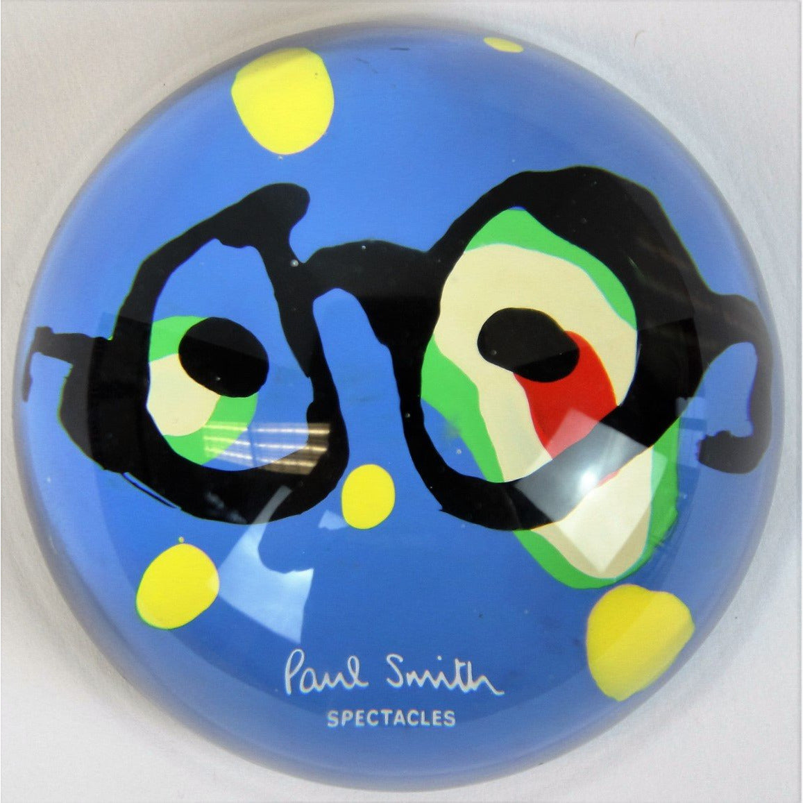 Paul Smith 'Spectacles' Glass Paperweight