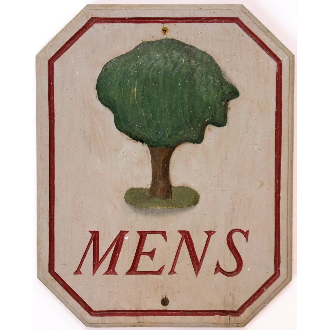 Burning Tree Country Club Wood Men's Locker Room Sign