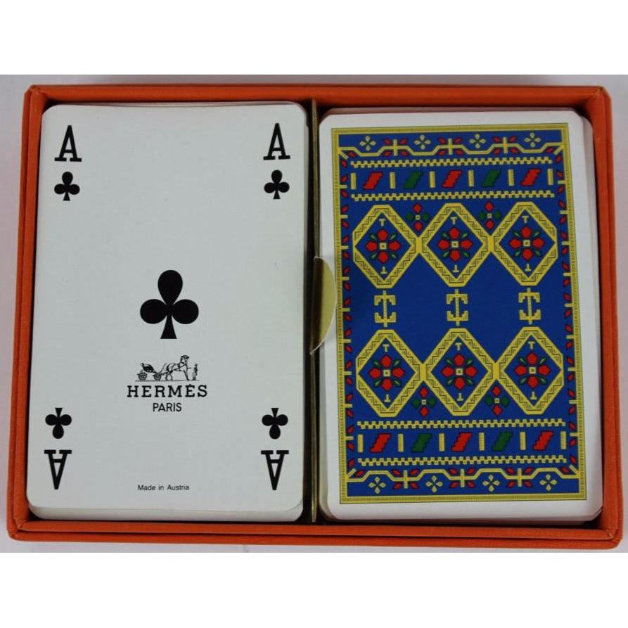 Sold at Auction: Hermes Playing Cards, a Boxed Pair & Single Deck