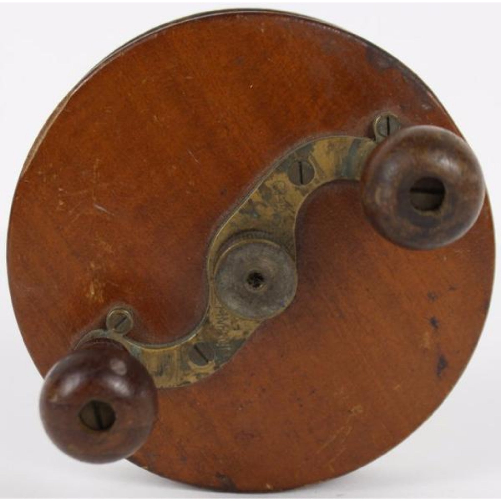 chas lehmann fishing reel "Chas Lehmann Wood Sidewinder Cod c1890 Fishing Reel" (SOLD)