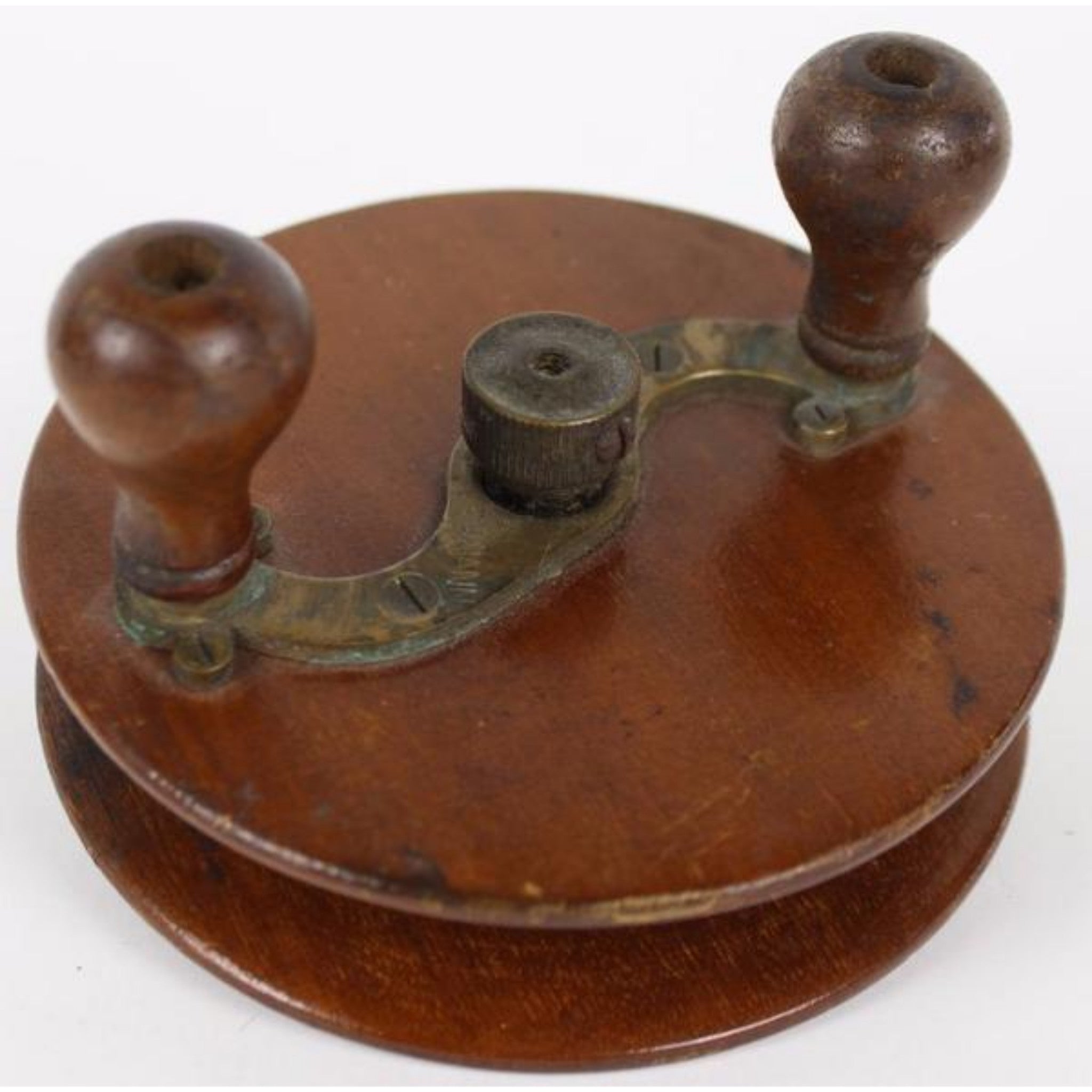 chas lehmann fishing reel "Chas Lehmann Wood Sidewinder Cod c1890 Fishing Reel" (SOLD)