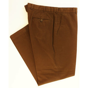 Brooks Brothers Tobacco Brushed Twill Trousers