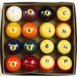 Boxed Set of 16 Billiard Balls