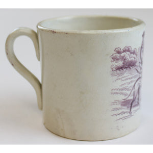 19th Century Coursing Porcelain Mug