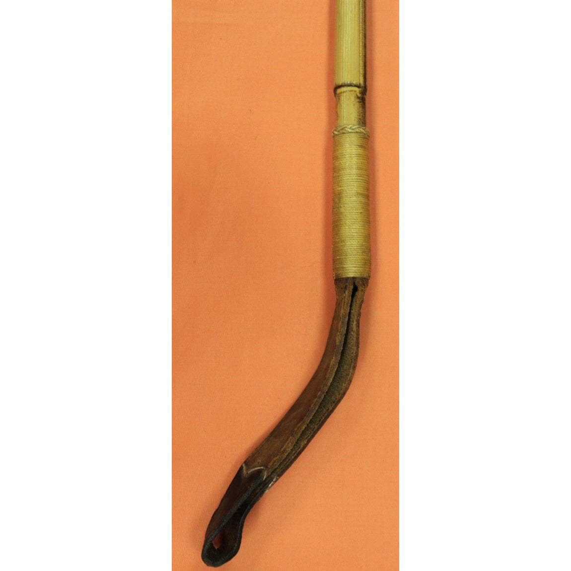 A vintage/ antique bamboo handled fishing gaff/ hook.