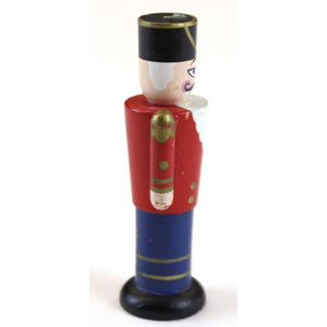"Hand-Painted Wooden Officer Xmas Ornament"