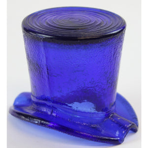 Cobalt Blue Depression Glass Tophat Ashtray