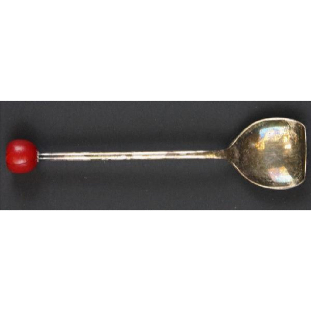 "A&F Silver-Plate English Spoon w/ Martini Cherry Bakelite Knob" (SOLD)