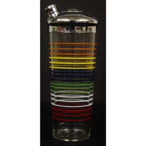 Multi-Color Cocktail Glass Shaker & Ice Bucket