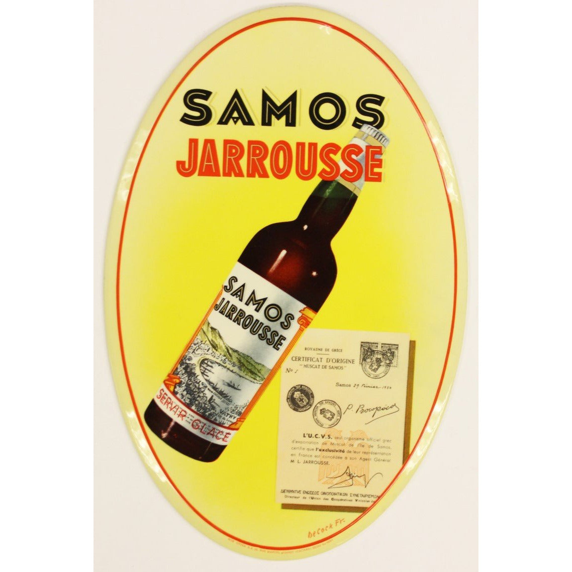 Samos Jarrousse Oval Sign