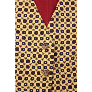 Faconnable Foulard Challis 5 Button Waistcoat