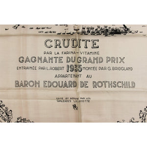 Baron Edouard de Rothschild's Crudite 1935 Silk Scarf