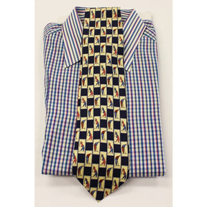 Paolo by Gucci Golfer Motif Tie