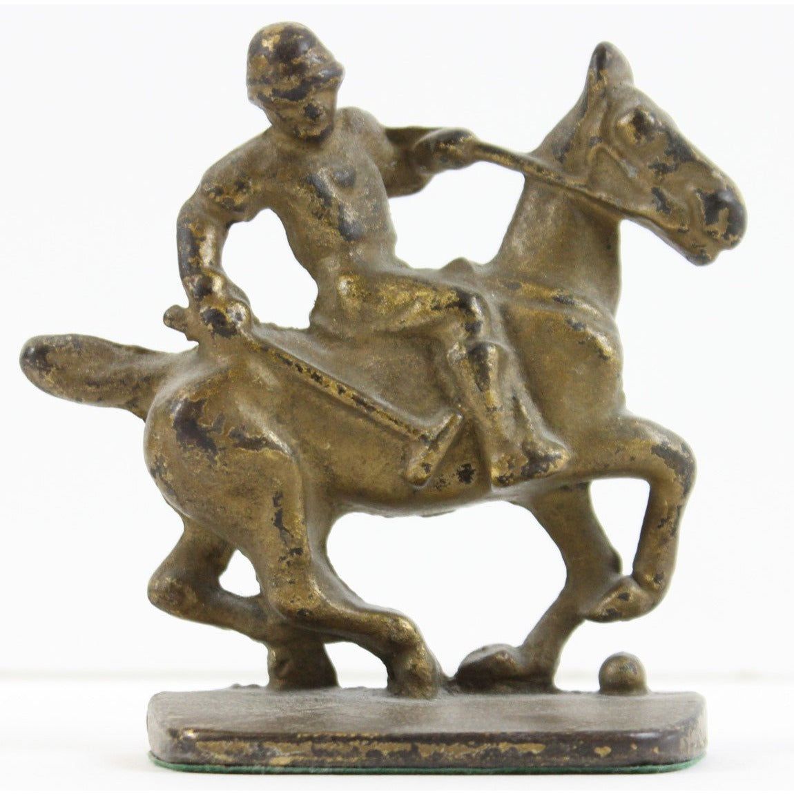 Polo Player Bronze 1930s Bookends