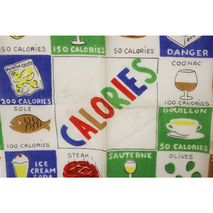 Calories 60 Food Types Cotton 13 Sq" Scarf