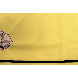Ralph Lauren 100% Cotton X'd Tennis Racquets Emblem w/ Tartan Border 26"Sq Scarf"