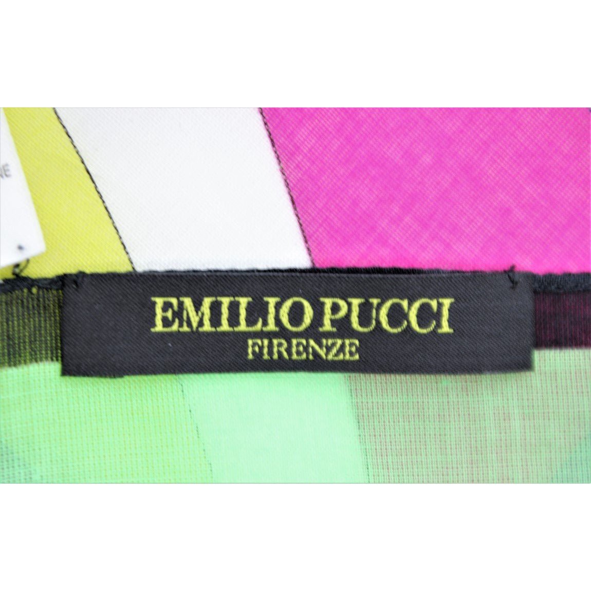 Emilio Pucci Cotton 'Swirl' Print Pocket Sq