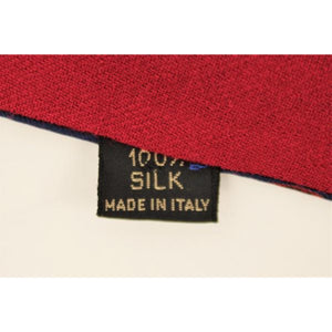 "Fendi Italian Reversible Navy Paisley Silk/ Burgundy Wool Scarf" (SOLD)