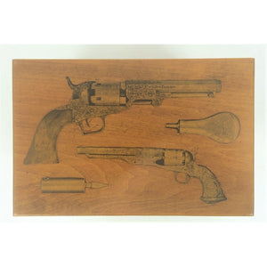 Pistol Gun Two Drawer Huntsman Accessories Display Chest