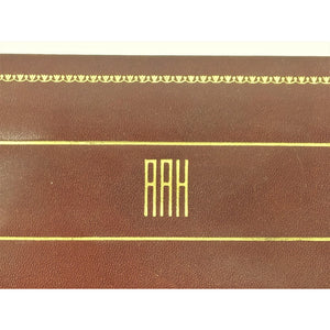 AAH Leather Boxed Bridge/Playing Cards Set