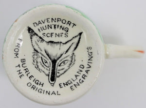 Davenport Hunting Scenes Burleigh England Demitasse Cup