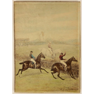 Pair of English Sporting Scenes on Card