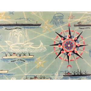 Transatlantique 14 Ships Tray by R. Bouvard